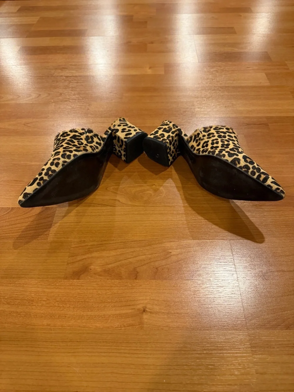 Steve Madden Cheetah Heeled Mules - Picture 2 of 3
